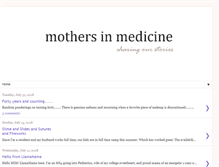 Tablet Screenshot of mothersinmedicine.com